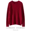 2026 Novo Outono e Inverno Malha de Cashmere Gola Redonda Manga Longa Feminina Torcida Lantejoula Macio Suéter de Cashmere