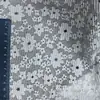Tecido de renda jacquard popular em estoque com padrões de estrelas e florais, adequado para fazer roupas, saias, bonecas e casacos