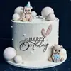 Nueva Decoración de Pastel Acrílica Estilo Ins Transfronterizo Decoración de Pastel Feliz Cumpleaños Adornos para Mesa de Postres