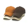 Boné de Beisebol Básico Liso Transfronteiriço Europeu e Americano, Boné Macio de Algodão Puro Multicor, Em Estoque Bordado e Personalização de Estampa