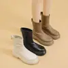 Botas Martin Simples Doces Estilo Britânico Retrô 2026 Estilo Quente de Celebridade da Internet Cor Sólida Bico Redondo Estilo de Rua de Alto Valor Botas Femininas