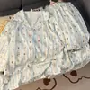 Pijama Rayado de Osito de Algodón Nube Lindo para Primavera y Otoño para Mujer, Casual, Manga Larga, Pantalón Largo, Estudiante, Se Puede Usar Fuera de Casa, Ropa para el Hogar