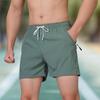 Pantalones Cortos para Hombre Verano Nuevo Estilo Coreano Moderno Pantalones de Cinco Puntos Holgados Deportivos Elásticos Pantalones de Tres Puntos Seda de Hielo Secado Rápido Pantalones de Playa