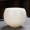 Xícara de Chá de Porcelana Jade de Dehua Xícara de Chá de Cerâmica Conjunto de Chá Xícara Ovo de Dragão Japonesa Xícara Individual Kung Fu Xícara Mestre Tigela de Chá