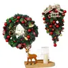 Adornos navideños, corona navideña, adornos colgantes para puerta, colgante de ratán, diseño de escena de hotel y centro comercial, árbol de Navidad