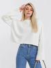 Suéter de Punto de Manga Larga de Color Sólido Holgado Estilo Europeo y Americano para Mujer, Nuevo Jersey de Punto Otoño e Invierno 2026 Otoño Comercio Exterior Transfronterizo Estilo Corto