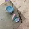 Nova arte de unha de celebridade da internet pó de pedra translúcido gelo como jade fluido pó de aurora ultra-brilhante pó para esfregar em unhas decorações de unha pó de glitter atacado