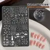Placa de Carimbo para Nail Art Patinha de Gato Desenho Animado Nova Fofa Energética Patinhas Pequenas Laço Placa de Carimbo para Nail Art de Alta Definição