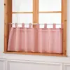 Cortina de Café Cuadros Pequeños Nueva 2026 para Decoración del Hogar, Tela Lavable Estilo Barra Cortina Corta