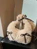 Bolsa Fofa de Coração para Menina Macia Peluda Feminina 2026 Nova Outono Inverno Popular Bolsa de Ombro Único de Pelúcia Bolsa de Axila Bolsa Casual