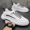 Zapatos de Hombre, Para Todas las Estaciones, Suela Blanda, Caña Baja, Cuero, Tenis de Moda, Tendencia Versátil de Bloques de Color para Correr, Deportes, Casual