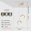 Lámpara de araña pequeña para mesita de noche de dormitorio simple moderna Red Viral nueva iluminación de lujo pared de fondo de sala de estar bar pasillo lámpara de araña de línea larga