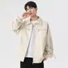 Explorer Moda Retro Americana Primavera e Outono Nova Jaqueta de Couro Masculina Jaqueta de Couro PU Casaco de Trabalho Masculino Cool e Estiloso