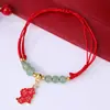 Pulseiras de Fio Coloridas Atacado, Pulseiras Ajustáveis Feitas à Mão Estilo Chinês Tradicional para Homens e Mulheres, Adequadas para Festivais e Boa Sorte
