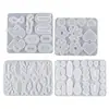 Moldes de Silicone de Resina de Cristal DIY Transfronteiriços para Brincos, Pingentes Geométricos, Colares e Gesso para Aromaterapia E18