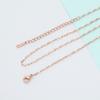 Cadena de acero inoxidable directa de fábrica cadena labial cadena DIY joyería cadena clavicular cadena a juego cadena básica accesorios de joyería europeos y americanos