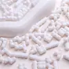 Tetris Acrílico Cuentas Sueltas Color Sólido DIY Perforadas Pulsera Colorida Cadena de Teléfono Accesorios Decorativos Mayoreo