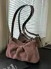 Versión Coreana Bolsa de Nube Plegada con Textura de Nicho 2025 Nuevo Bolso de Mano con Hombro Bolso de Axila de Invierno Elegante