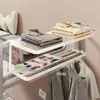 Perchero colgante para litera de dormitorio, organizador de almacenamiento de mesita de noche, estante para cabecera de cama de estudiante, tendedero colgante para cama de dormitorio