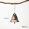 Colgante de Campana de Hierro Navideño Transfronterizo Papá Noel Americano Muñeco de Nieve Campana Sonando Decoración Colgante para Árbol de Navidad