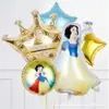 Globo de Película de Aluminio Tema Princesa Sirena Blancanieves Transfronterizo Kit de Globos para Cumpleaños Infantil Venta al por Mayor