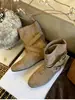 Botas de otoño para mujer con punta redonda, botines retro estilo Martin, botines cortos súper populares, nuevo estilo con aumento de altura interior, gamuza estilo coreano, 2026