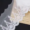Encaje Blanco Japonés y Coreano Malla de Algodón Encaje Bordado Tela de Encaje DIY Ropa Infantil Falda de Muñeca Accesorios de Boda Encaje