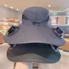 Sombrero con Ventilador Solar para Hombre USB Verano Exterior Montañismo Pesca Protección Solar Anti-Ultravioleta Sombrero de Pescador