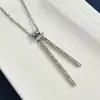 Venta Directa de Fábrica Personalizada Moda Cadena para Clavícula Collar con Colgante de Circonita Nuevo Diseño Calidad Ins Estilo Minimalista Europeo y Americano