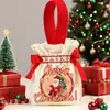 Bolsas de regalo creativas de Navidad, bolsas para envolver manzanas en Nochebuena, bolsas de regalo de Navidad, bolsas de lona portátiles para dulces