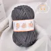 Hilo de Hilo de Hielo de Terciopelo de Nube Tejido a Mano Hilo Grueso DIY Bufanda de Tejido para Bebé Hilo para Cojín de Asiento de Muñeca Hilo para Zapatos de Ganchillo