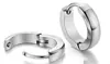 Aretes esféricos de acero inoxidable transfronterizos, ear cuffs minimalistas de moda para hombre, aretes oscuros de estilo callejero para estudiante, accesorios de moda