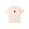 2025 Nuevo Estilo Estampado Afro Algodón Puro Manga Corta Verano para Mujer Tendencia Americana Holgado Aspecto Adelgazante Versátil Tops Camiseta para Mujer