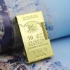 Isqueiro Langsheng criativo de barra de ouro, metal, som metálico, deslizante, roda de moagem, fogo aberto, legal, local, ouro, presente personalizado, atacado