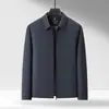 Jaquetas Masculinas Novas de Primavera e Outono para Homens de Meia-Idade Negócios Casuais Tops com Lapela Jaquetas Jaquetas Masculinas de Meia-Idade Homens