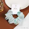 [Paquete de Cartas] Anillos para el Cabello de Intestino Delgado con Degradado de Verano Cuerda para el Cabello Suave de Gasa Accesorios para el Cabello de Niña Dulce con Lunares Gomas Elásticas para Cola de Caballo