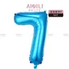 Venta Caliente 16 pulgadas Imitación Belleza Globos Digitales Fiesta de Cumpleaños Infantil Decoración de Eventos Arreglo Globos de Película de Aluminio Venta al por Mayor