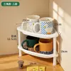 BNBSCorner Prateleira Mini de Armazenamento de Mesa Triangular Canto de Parede Porta Copos de Mesa de Escritório Porta Organizador de Caneca de Chá