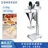 Máquina llenadora vertical automática semi-automática de espiral para polvo ZONESUN máquina llenadora cuantitativa de pimienta en polvo