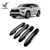 Adequado para Toyota 2021-25 Highlander Maçaneta de Porta Modificada Tira Decorativa Galvanizada, Capa de Maçaneta Especial para Land Cruiser