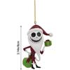 Colgante navideño de acrílico de doble cara con diseño de pesadilla de Halloween, transfronterizo, para decoración de árbol de Navidad