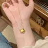 2026 Nuevo Collar con Colgante de Estrella de Pentagrama Cepillada Adornado con Pedrería, Estilo Chino Simple, Nacional, Moderno, de Venta Caliente para Mujer