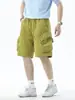 Anyang 2026 Verano Nuevos Pantalones Cortos de Trabajo con Cordón Cinco Bolsillos Multibolsillos Ligeros Transpirables Casuales de Longitud Media Transfronterizos