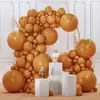 Set de Globos con Arco para Fiesta - 149 piezas, incluyendo tamaños de 18 pulgadas, 12 pulgadas, 10 pulgadas y 5 pulgadas. El diseño fácil de instalar de la corona de globos realza la atmósfera de la fiesta. Adecuado para varios tamaños de decoraciones de globos para graduaciones, bautizos de bebés, revelaciones de género y fiestas de cumpleaños - serie FLL051.