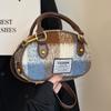 Bolso de Lana para Mujer, Versátil para Otoño e Invierno 2026 Nueva Moda Diseño de Nicho Bolso Cruzado con un Toque de Lujo, Bolso de Mano Redondo Pequeño