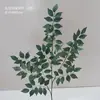 Teto Verde Floral Pendurado Folhas de Planta Verde Materiais Florais de Casamento com Folhas Adereços de Decoração Floral Flores Artificiais Folhas Artificiais