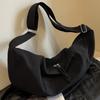 Bolsa de Lona para Mulheres, Grande Capacidade, Novo Design de Nicho Outono e Inverno 2026, Bolsa de Ombro Único Transversal, Bolsa de Tecido para Mulheres, Bolsa Dumpling