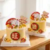 Decoración de Pastel de Abanico de Dinero Eva de Moda para Buena Fortuna, Prosperidad, Riqueza y Gato de la Fortuna Toppers Decorativos para Hornear