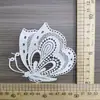 Nuevo parche de mariposa blanca DIY hecho a mano colgante de amor con cordón accesorios accesorios para ropa pegatinas de tela encaje