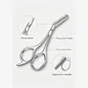Pinzas de Acero Inoxidable Tijeras para Cejas con Peine Recortador de Cejas con Peine Principiante Portátil Herramienta Tijeras Pequeñas de Belleza para Recortar Cejas